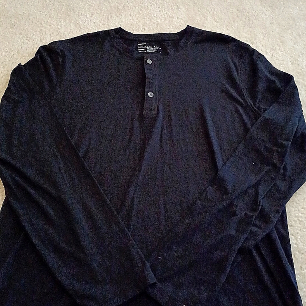 Black & Blue Long Sleeve Shirts